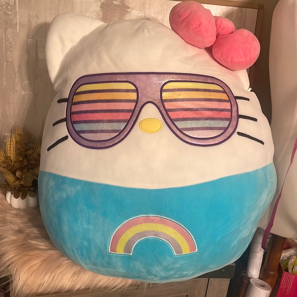 Hello Kitty sunglasses Squishmallow 20”